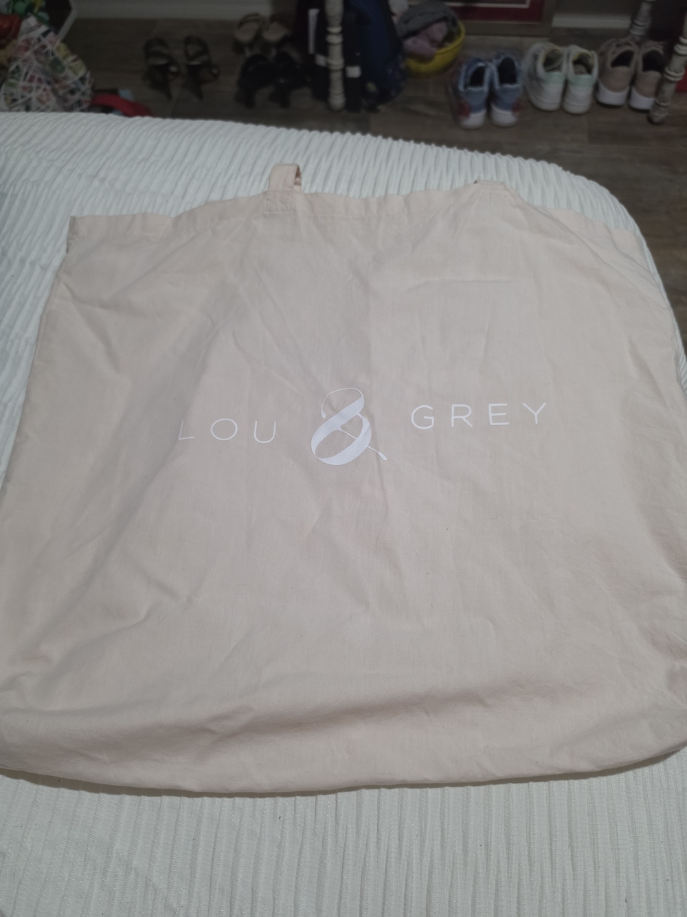 Lou & Grey Large Lightweight Pale Pink Tote Bag Like New